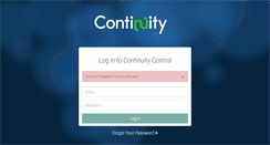 Desktop Screenshot of control.continuity.net