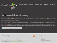 Tablet Screenshot of continuity.ca